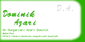 dominik azari business card